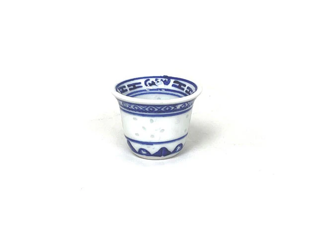 Mini Teacups with Handpainted Classic Designs - Image 5